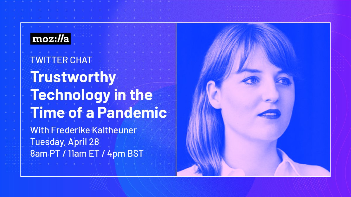 Frederike Kaltheuner twitter chat details