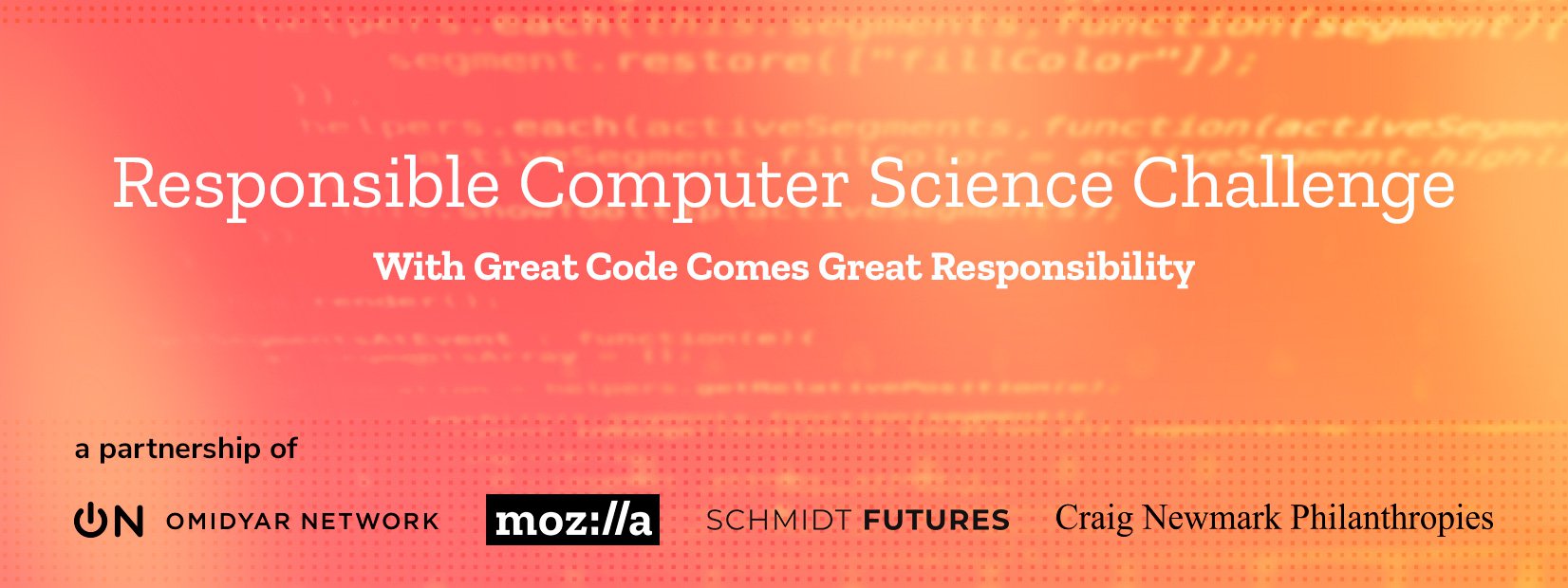 Responsible Computer Science Challenge banner with logos